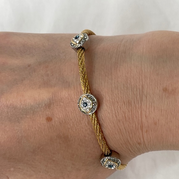 Cable/Rope Bangle with Evil Eye - Picture 10 of 15